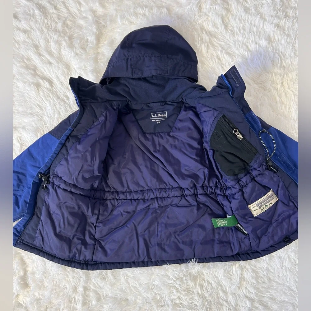 L.L. Bean Kids Blue‎ and Navy Raincoat